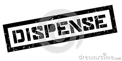 Dispense rubber stamp Stock Photo