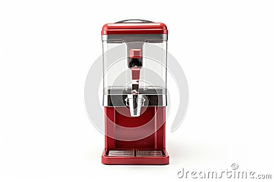 Dispenser for drinks equipment on white background. Generate Ai Stock Photo