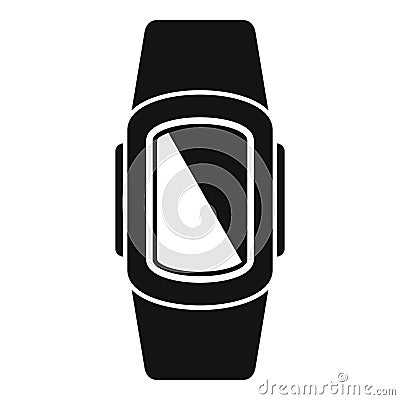 Display digital device icon simple vector. Armlet tech Stock Photo