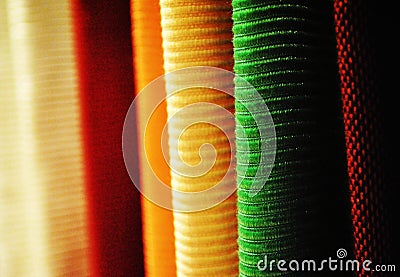 Display for textiles Stock Photo