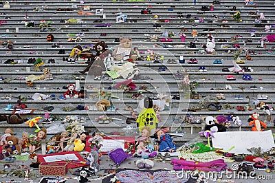 Monument to 215 bodies of children found at former school in Canada that forcibly took Indigenous children from families Editorial Stock Photo