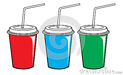 Disposable Coffee Cup Vector Illustration