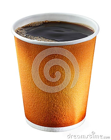 Disposable coffee cup Stock Photo