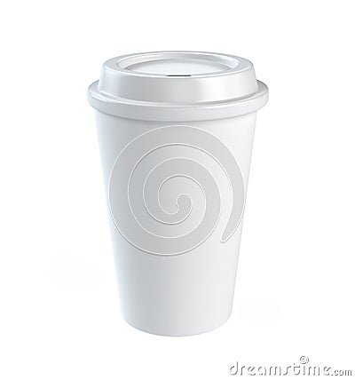 Disposable coffee cup Stock Photo