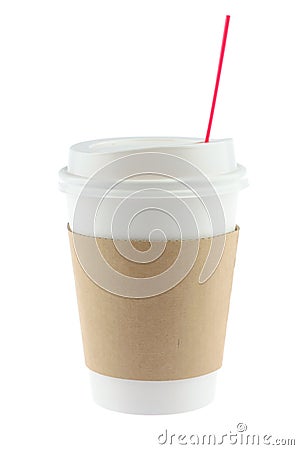 Disposable coffee cup Stock Photo