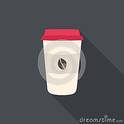 Disposable coffee cup Vector Illustration