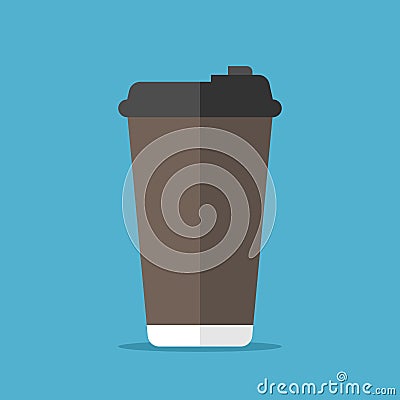 Disposable coffee cup Vector Illustration