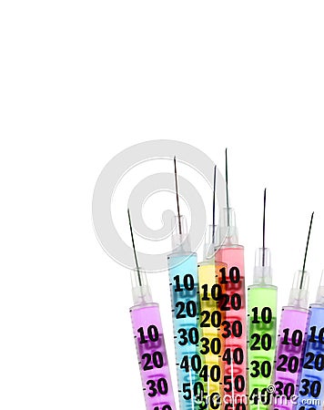 Disposable Medical Syringes Stock Photo