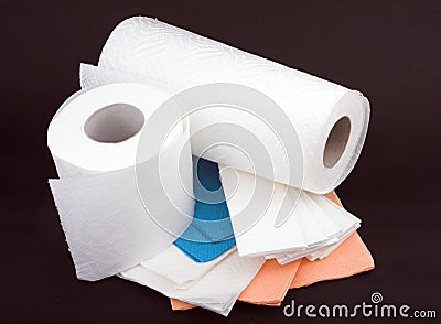 Disposable paper Stock Photo