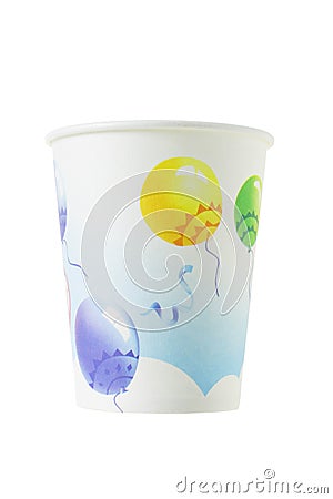 Disposable paper cup Stock Photo