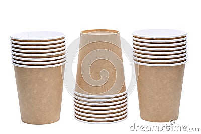 Disposable paper cup Stock Photo