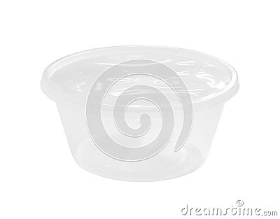 Disposable plastic bowl Stock Photo
