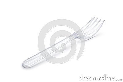 disposable plastic fork Stock Photo