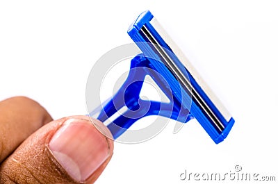 Disposable shaving razor. Stock Photo