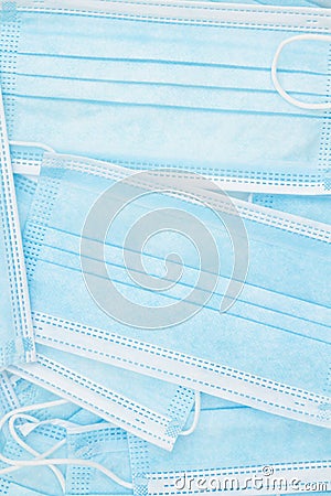 Disposable surgical face mask background Stock Photo