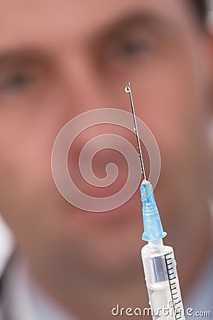 Disposable syringe Stock Photo