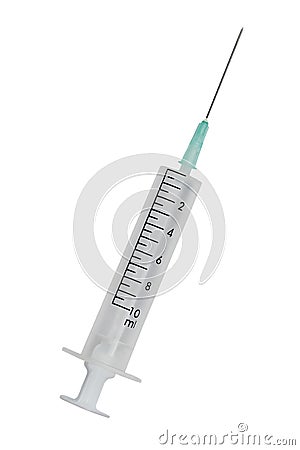 Disposable syringe Stock Photo