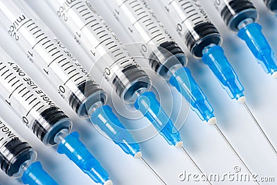 Disposable syringe Stock Photo
