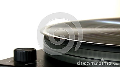Disque vinyle sur la plaque tournante Disque vinyle sur la plaque tournante