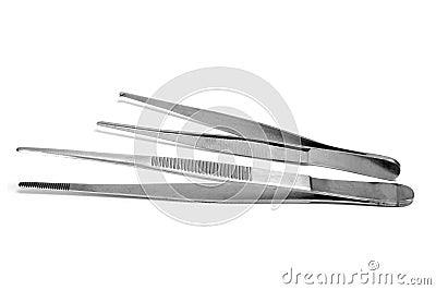 Dissecting forceps Stock Photo