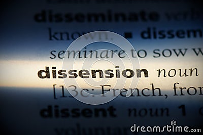 Dissension Stock Photo