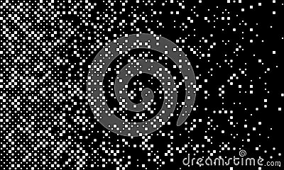 Dissolved filled square dotted vector background or icon with disintegration effect Vector Illustration
