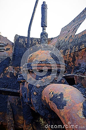 Dissolved ship Stock Photo