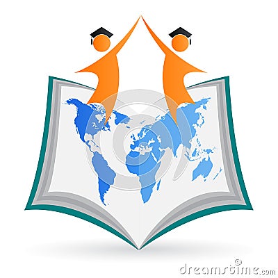 Distance education Vector Illustration