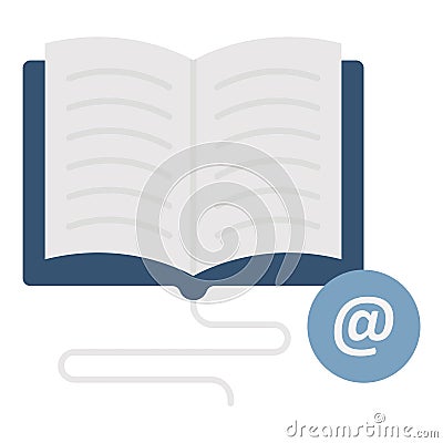 Distance learning, Flat Vector icon which can easily modify or edit Vector Illustration