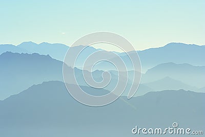 Distant Mountains Stock Photo