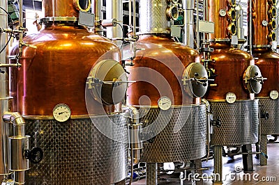 Distillery - copper Stock Photo