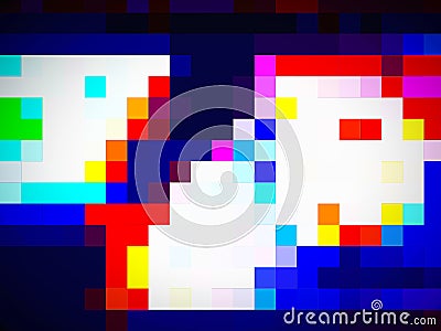 A distinctive ravishing geometric design with squares Stock Photo