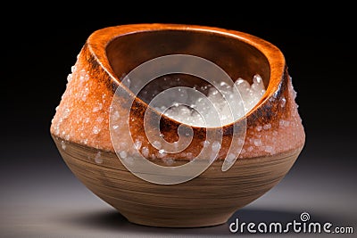 Distinctive Salt bowl. Generate Ai Stock Photo