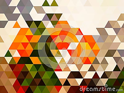 A distinguishing geometric pattern of designing shapes of triangles Stock Photo