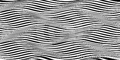 Distorted lines - movement illusion Vector Illustration