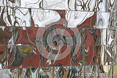 Distorted Reflections Stock Photo