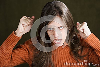 Distraught Young Woman Stock Photo