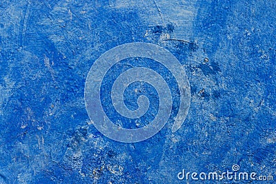 A distressed blue and white wall texture Stock Photo