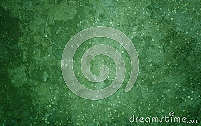 Distressed grunge texture on green background with old paint spatter and drips and grungy white stone or rock texture desig Stock Photo