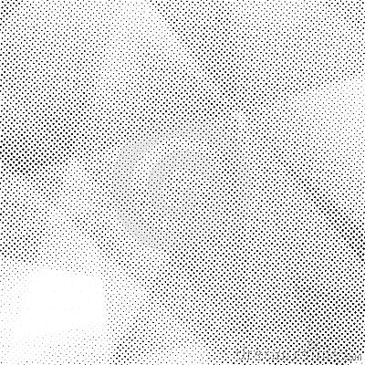 Distressed halftone geometrical abstract dotted layout. Black gr Vector Illustration