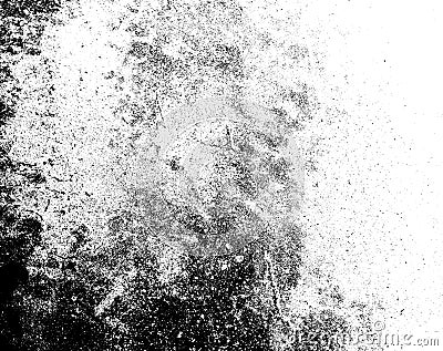 Distressed halftone grunge black and white vector texture of concrete floor background for creation abstract. Stock Photo
