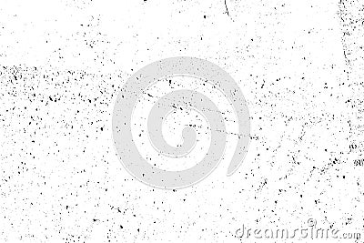 Distressed halftone grunge black and white vector texture -texture of old wall background for creation abstract vintage Vector Illustration