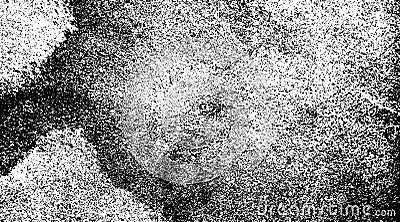 Distressed halftone grunge black and white wall texture background wallpaper. Stock Photo