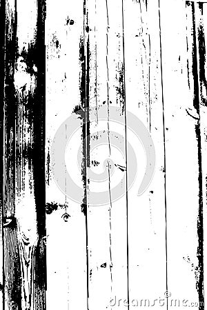 Distressed halftone grunge vector texture - old wood scratch background. Vector Illustration