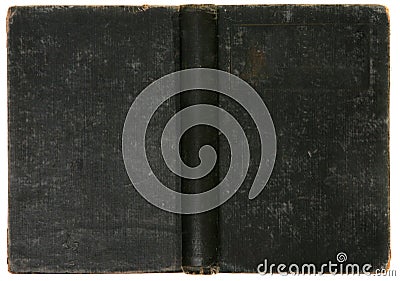 Distressed Old Vintage Black Book Background Stock Photo