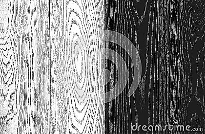 Distressed overlay wooden plank texture, grunge background Vector Illustration