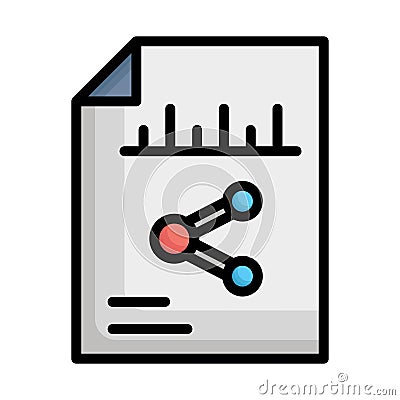 Distribute, document Vector Icon which can easily modify or edit Vector Illustration