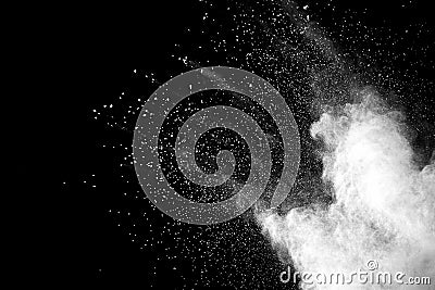 Distributed powder Stock Photo