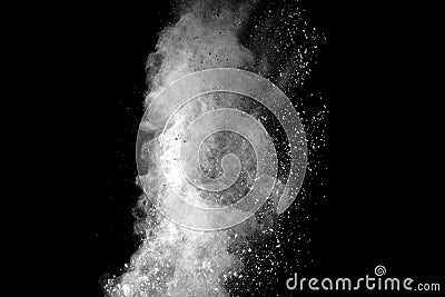 Distributed powder Stock Photo