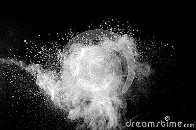 Distributed powder Stock Photo